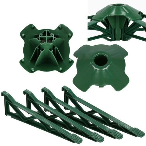 Élethű műfenyő - 220cm - ezüstfenyő, talppal