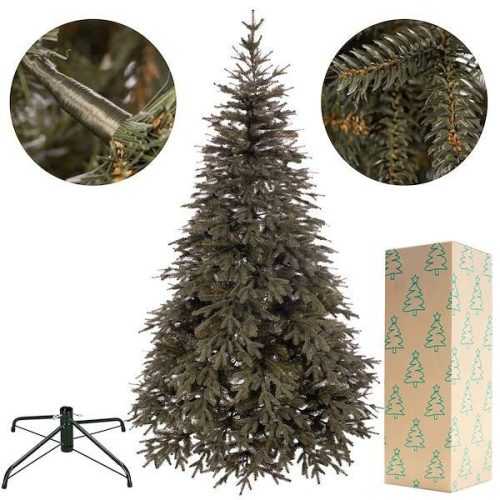 Élethű, prémium műfenyő - 250 cm - alpesi lucfenyő, talppal