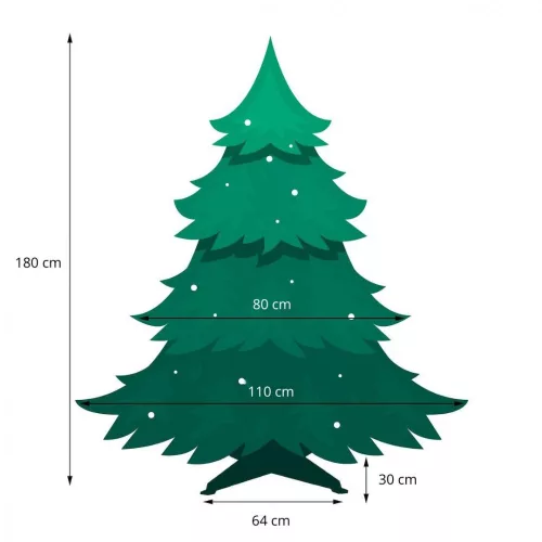 Prémium 3D műfenyő - 180 cm - skandináv lucfenyő