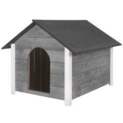   Hőszigetelt sátortetős Kutyaház XL-es méretben, szürke 