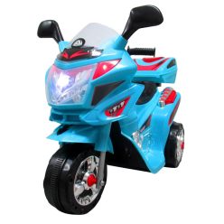   Háromkerekű elektromos kismotor gyerekeknek - M6 - 6V - kék