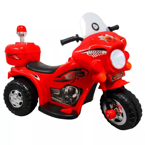 Elektromos rendőrmotor gyerekeknek - M7 - 6V - piros