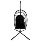 Összecsukható függőfotel állvánnyal FEKETE