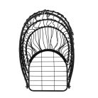 Összecsukható függőfotel állvánnyal FEKETE