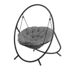 Patio Függő Fotel – Sötétszürke Párna, Szürke Keret 115,5×140×167,5 cm