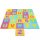 Ábécés puzzle szőnyeg gyerekeknek, 170x150 cm, többszínű