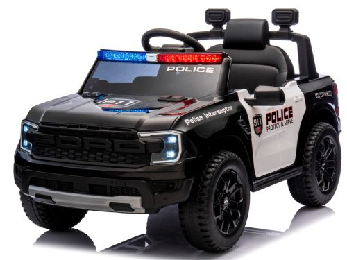 Rendőr FORD RANGER Raptor elektromos kisautó– fekete