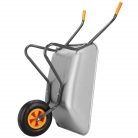 Kerti talicska, horganyzott acél, 65 L