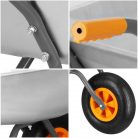 Kerti talicska, horganyzott acél, 65 L