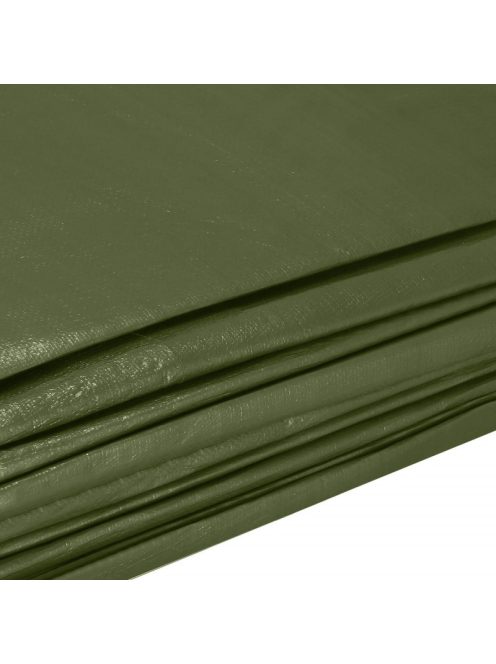 Takaróponyva, vízálló, zöld, 4x7m-es, UV védelem, 120g/m²