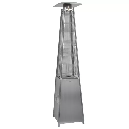 Piramis alakú gázos teraszfűtő 227 cm magas