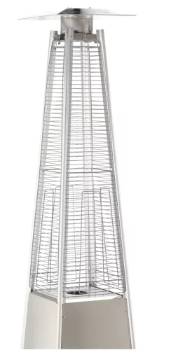 Piramis alakú gázos teraszfűtő 227 cm magas