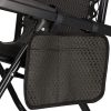 Állítható zéró Gravitáció kerti szék, tetővel - fekete, barna