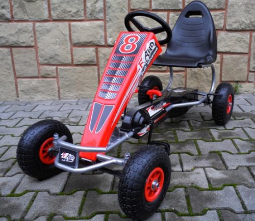Pedálos gyerek gokart piros