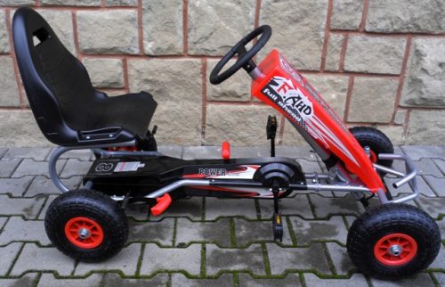 Pedálos gyerek gokart piros