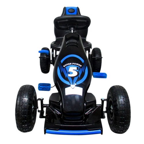 Gokart G8 gyerekeknek, felfújható kerékkel, fekete-kék