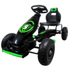 Gokart G8 gyerekeknek, felfújható kerékkel, fekete-zöld