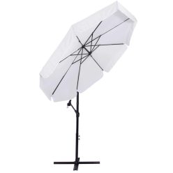   Kerti napernyő, vízálló, dönthető, 300 cm - világos-szürke
