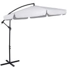 Kerti napernyő, vízálló, dönthető, 300 cm - világos-szürke
