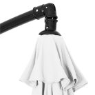 Kerti napernyő, vízálló, dönthető, 300 cm - világos-szürke