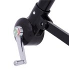 Kerti napernyő, vízálló, dönthető, 300 cm - világos-szürke