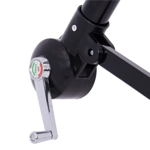 Kerti napernyő, vízálló, dönthető, 300 cm - világos-szürke