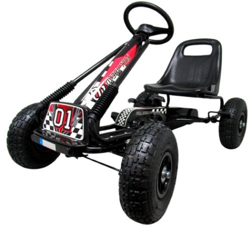 Gokart G1 pedálos kisautó - fekete
