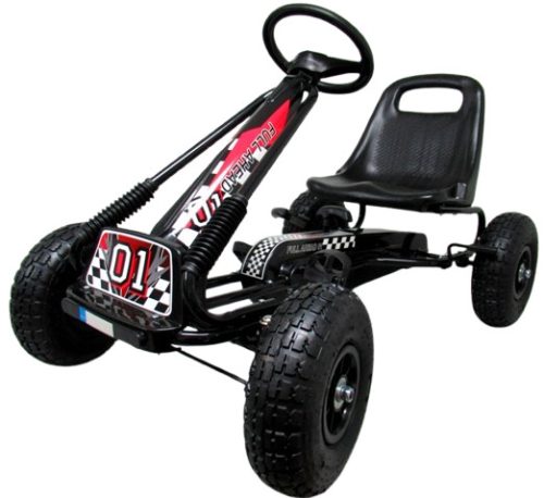 Gokart G1 pedálos kisautó - fekete