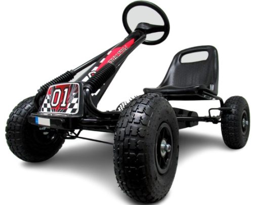 Gokart G1 pedálos kisautó - fekete