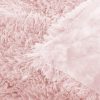 Bolyhos párnahuzat, 40x40 cm-es díszpárnahuzat, rózsaszín