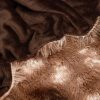 Bolyhos, plüss ágytakaró, 200x220 cm, barna