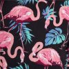 Brazil függőszék párnákkal, 150x80 cm, flamingómintás