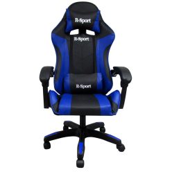 Gamer szék, forgószék masszázs funkcióval, fekete-kék