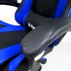 Gamer szék, forgószék masszázs funkcióval, fekete-kék
