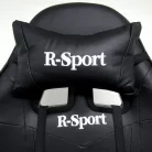 Gamer szék, forgószék masszázs funkcióval, fekete