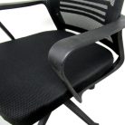 Ergonómikus irodai forgószék, számítógépes karosszék, fekete