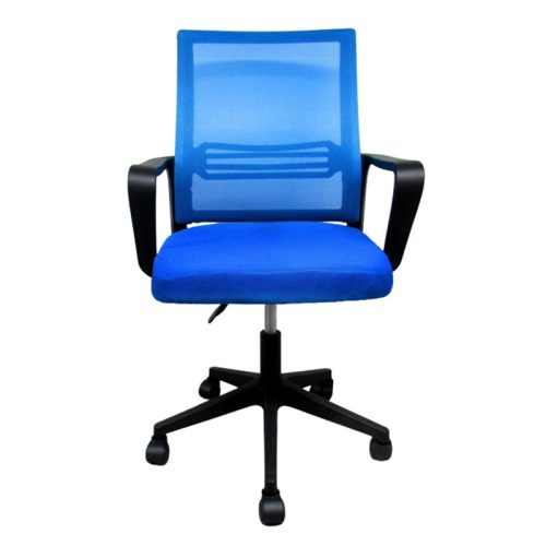 Ergonómikus irodai forgószék, számítógépes szék, kék