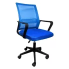Ergonómikus irodai forgószék, számítógépes szék, kék