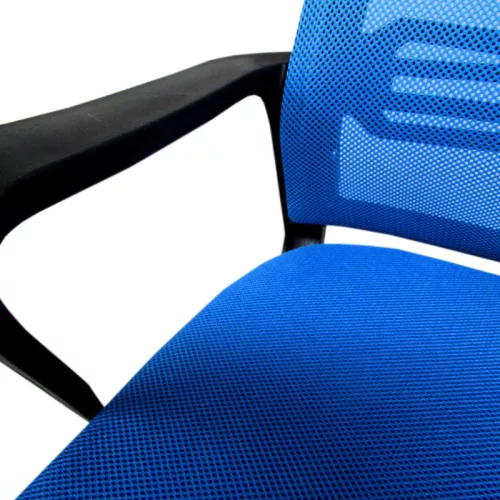 Ergonómikus irodai forgószék, számítógépes szék, kék