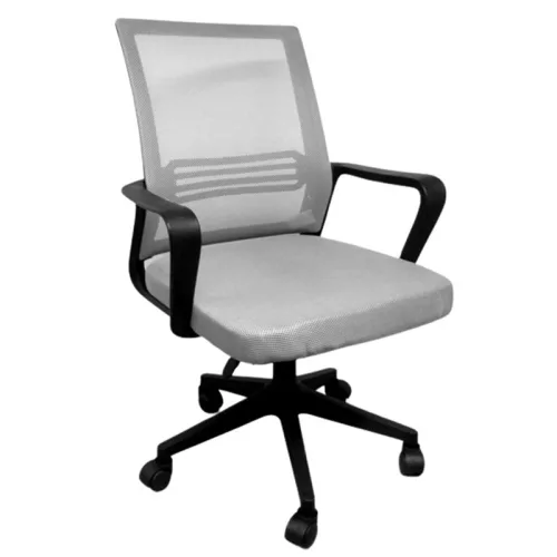 Ergonómikus irodai forgószék, számítógépes szék, szürke