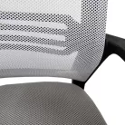 Ergonómikus irodai forgószék, számítógépes szék, szürke