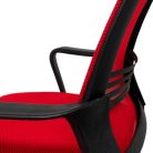 Ergonómikus irodai forgószék, számítógépes szék, piros