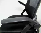 Fekete ergonómikus irodai forgószék, karosszék