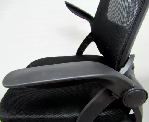 Fekete ergonómikus irodai forgószék, karosszék
