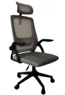 Szürke ergonómikus irodai forgószék, karosszék