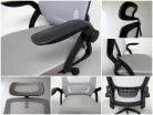 Szürke ergonómikus irodai forgószék, karosszék