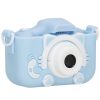 Gyerekkamera, digitális full HD kamera 32GB-os kártyával, kék, cica