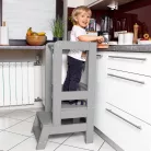 Konyhai fellépő gyerekeknek, szürke színben