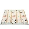 Kétoldalas habszivacs szőnyeg 180x200 cm XXL összecsukható gyerekeknek, pandás