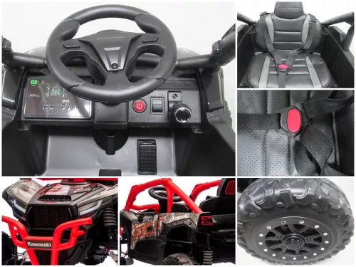 Kawasaki Teryx Piros elektromos kisautó